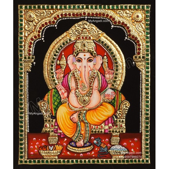 Ganapathy Tanjore Painting 