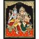 Shiva Family Tanjore Painting Shiva Family Tanjore Painting