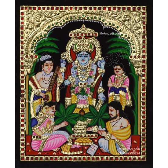 Sathyanarayana Tanjore Painting
