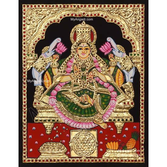 Gaja Lakshmi Tanjore Paintings