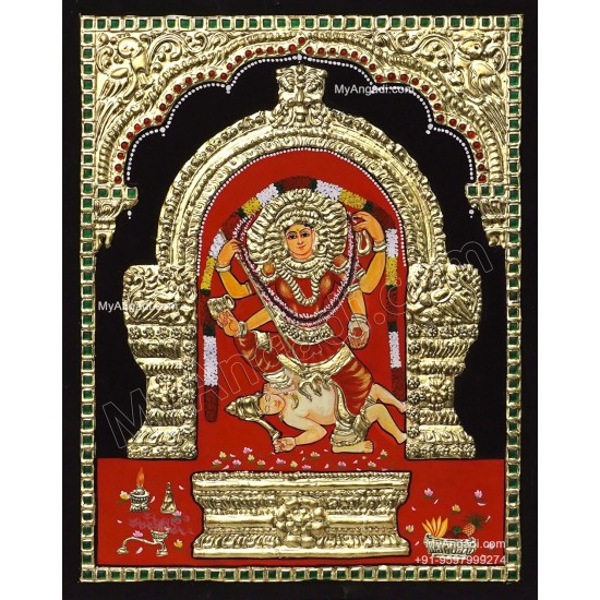 Kulavilakku Amman Tanjore Painting