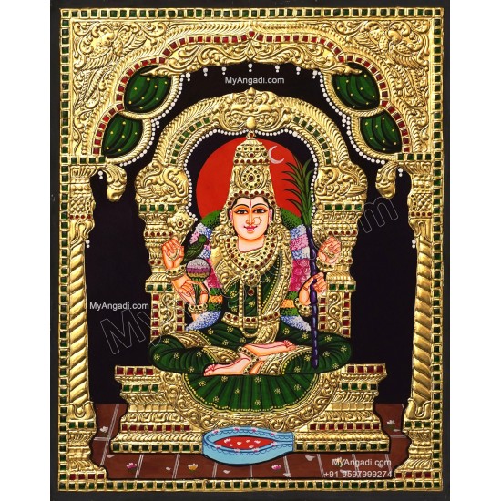 Kamatchi Amman Tanjore Painting