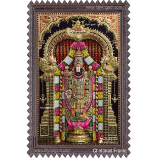 3D Balaji Lakshmi Tanjore Painting