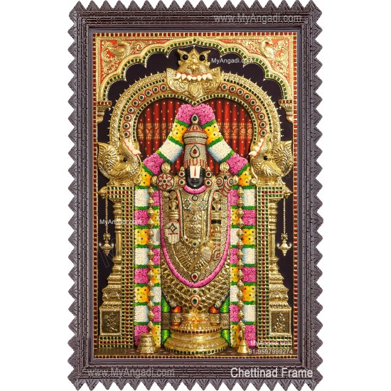 3D Balaji Tanjore Painting