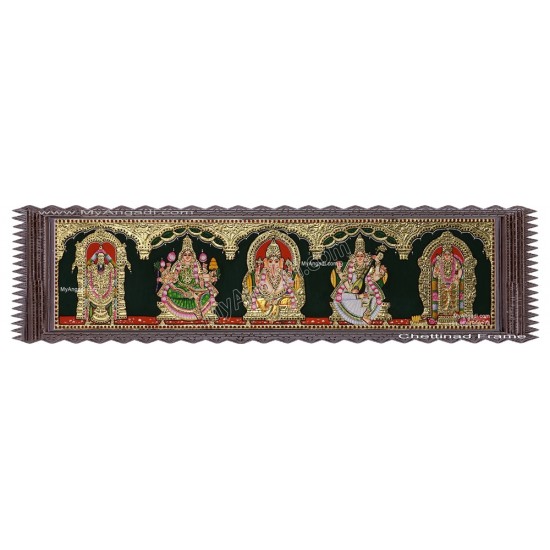 5 Panel  Tanjore Painting