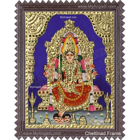 Samayapura amman Tanjore Painting