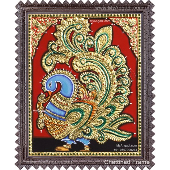 Peacock Tanjore Painting