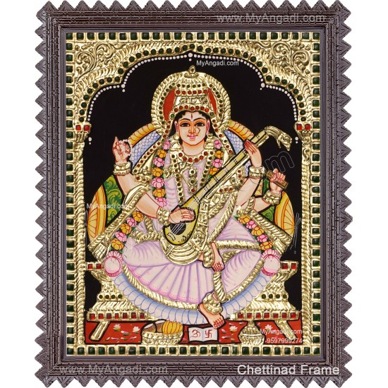 Saraswati Tanjore Painting