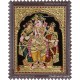 Krishna Bama Rukmani Tanjore Painting 