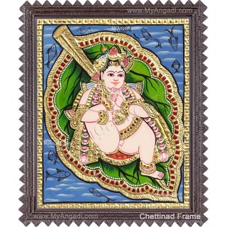 Alilai Krishna Tanjore Painting