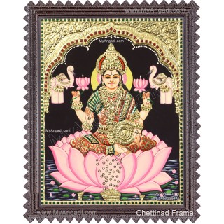 Gajalakshmi  Tanjore Painting