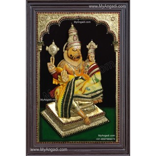 Lakshmi Narasimhar 3D Tanjore Painting