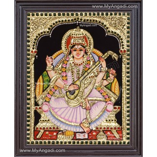 Saraswati Tanjore Painting