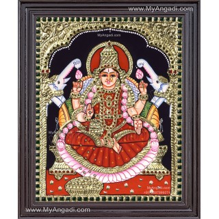 Gaja Lakshmi Tanjore Painting