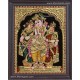 Krishna Bama Rukmani Tanjore Painting 