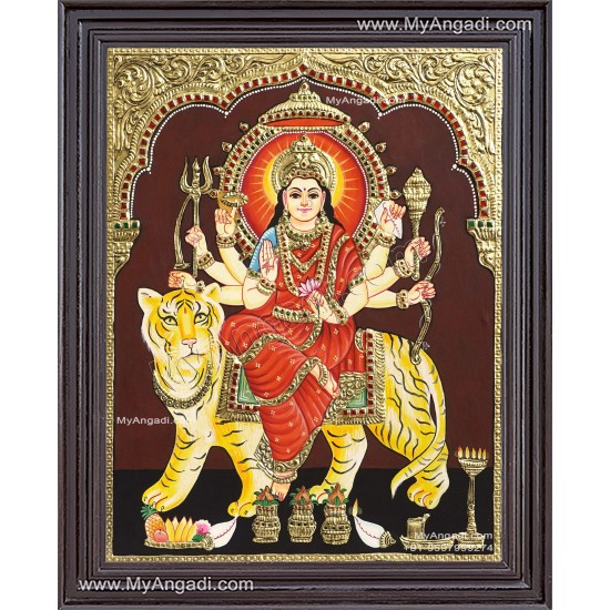 Durga Devi Tanjore Painting