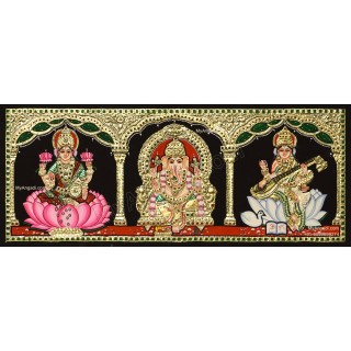 3 Panel Tanjore Painting