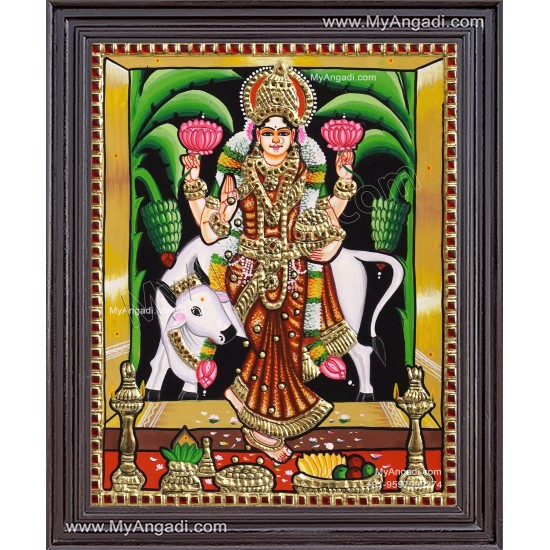 Graha Lakshmi Tanjore Painting