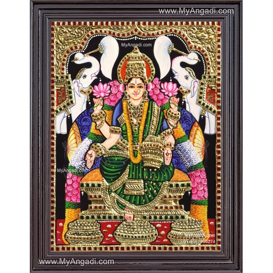 Gajalakshmi Tanjore Painting Gajalakshmi Tanjore Painting