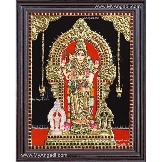 Thiruchendur Murugan Tanjore Painting Thiruchendur Murugan Tanjore Painting