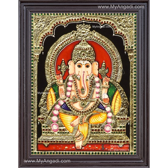 Ganapathy Tanjore Painting Ganapathy Tanjore Painting