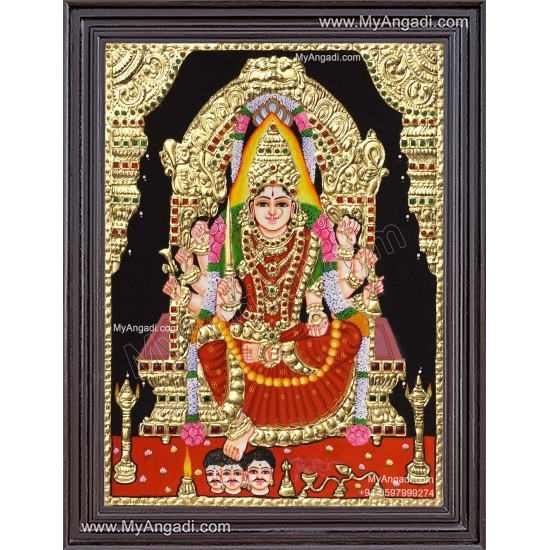 Samayapura amman Tanjore Painting Samayapura amman Tanjore Painting
