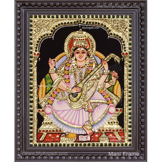 Saraswati Tanjore Painting