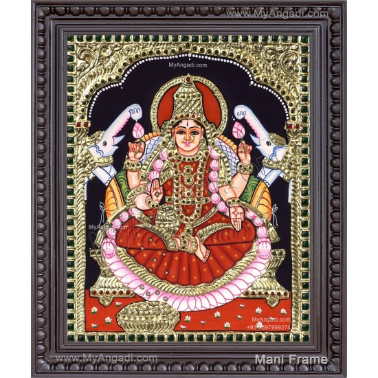 Gaja Lakshmi Tanjore Painting