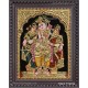 Krishna Bama Rukmani Tanjore Painting 