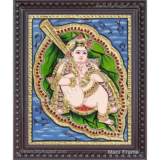 Alilai Krishna Tanjore Painting