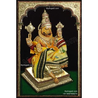 Lakshmi Narasimhar 3D Tanjore Painting
