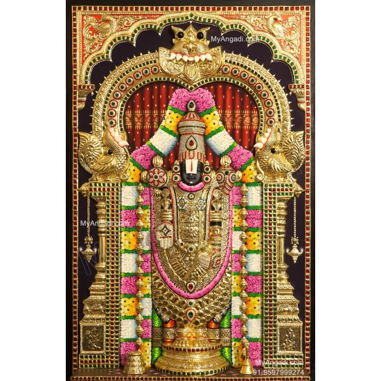 3D Balaji Tanjore Painting