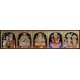 5 God  Panel Tanjore Painting