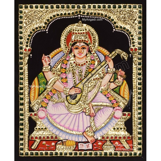 Saraswati Tanjore Painting