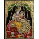 Swinging Radha Krishna Tanjore Painting