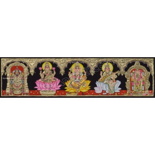 5 Panel  Tanjore Painting