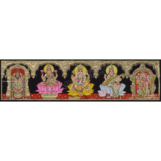 5 Panel  Tanjore Painting
