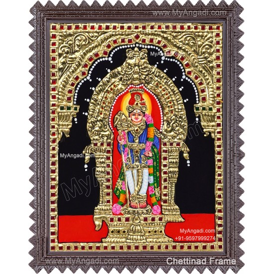 Raja Alangara Murugan Tanjore Painting