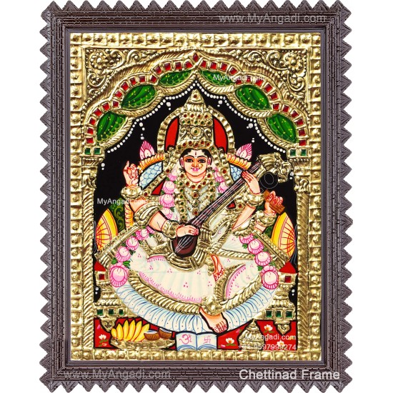 Saraswathi Tanjore Painting