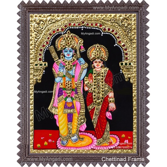 Ram Sita Tanjore Painting