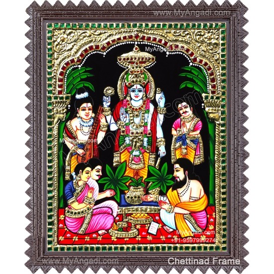 Sathyanarayana Tanjore Painting