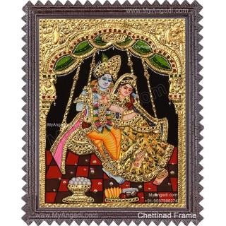 Radha Krishna Tanjore Painting