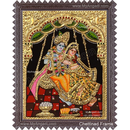 Radha Krishna Tanjore Painting