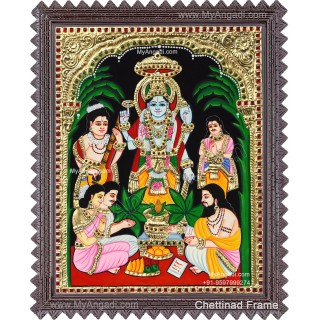 Sathyanarayana Tanjore Painting