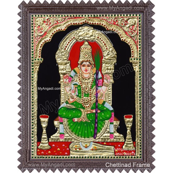Kamatchi Amman Tanjore Painting