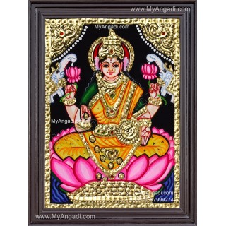 Gaja Lakshmi Tanjore Painting