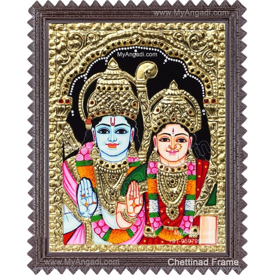 Ram Sita Tanjore Painting
