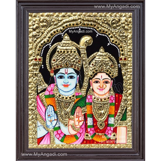 Ram Sita Tanjore Painting Ram Sita Tanjore Painting