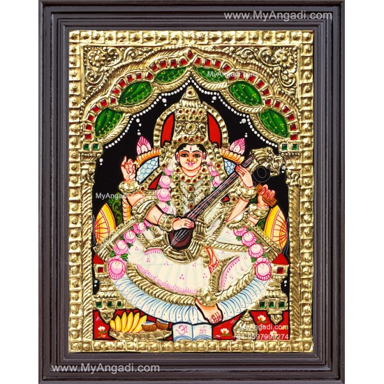 Saraswathi Tanjore Painting