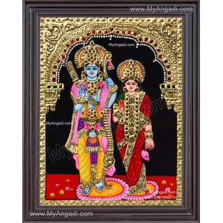 Ram Sita Tanjore Painting